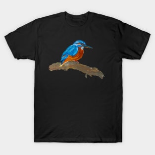 Gouache Kingfisher T-Shirt